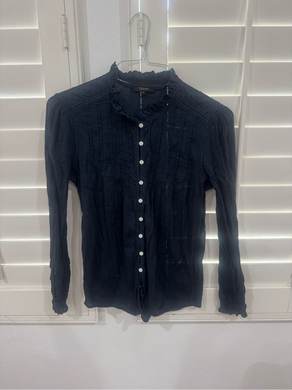 Quince navy Lightweight Button-Up Shirt